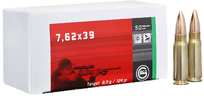 7,62x39 Target FMJ 8g / 124grs