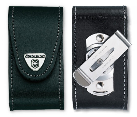 Etui-ceinture cuir noir avec clip pivotant