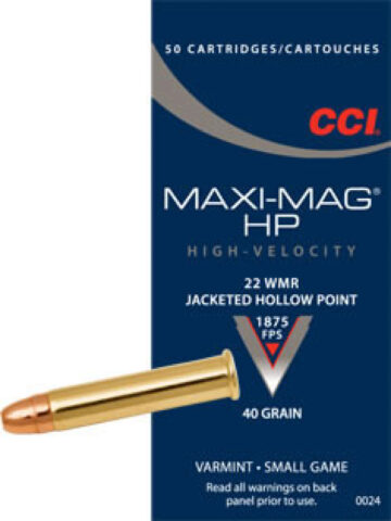CCi cal. 22Magnum Hp, 40grs, JHP, 50/2000