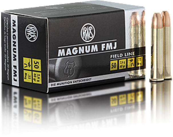 .22 Mag FMJ 2.6g / 40grs