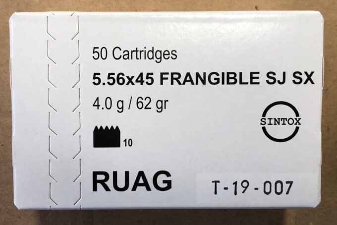 5.56x45 Frangilbe SJ SX 4g / 62grs