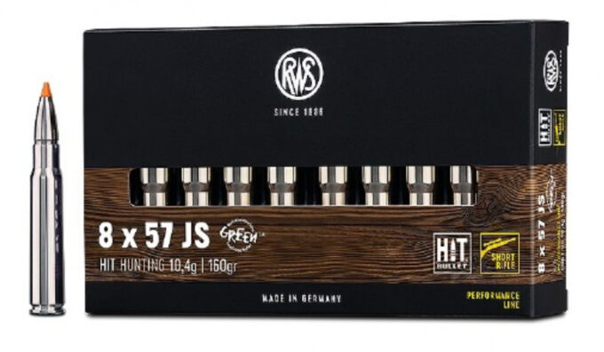 8x57 JS Short Rifle HIT 10.4g / 160grs