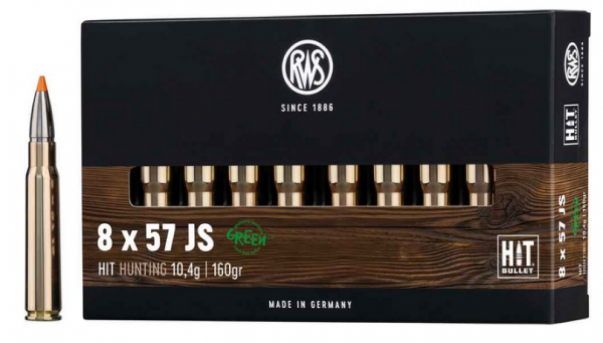 8x57 JS HIT Green 10.4g / 160grs