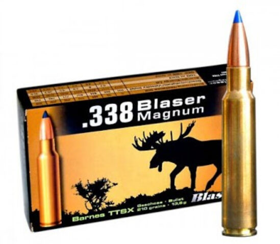 .338 Blaser Magnum Barnes TTSX 210 grs / 13.6 g