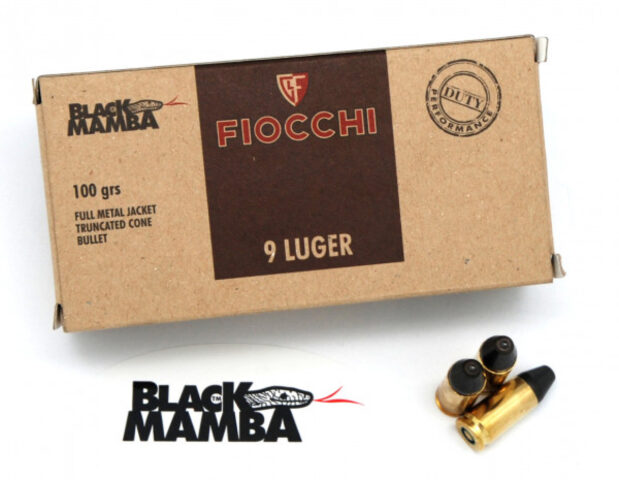 9x19 FMJ TC Black Mamba 6.47g / 100grs