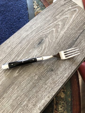 Fork Tradition Corne Foncée Brillant