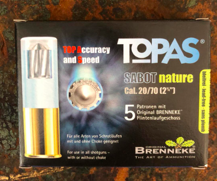 16/70 Topas Sabot Nature 17 g / 262 grs