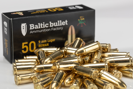9x19 Baltic Bullet  8 g / 124 grs  / 1000 cps