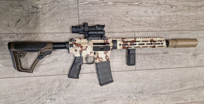 DDM4 V7s CHOCOLATE CHIP CERAKOTE FINISH