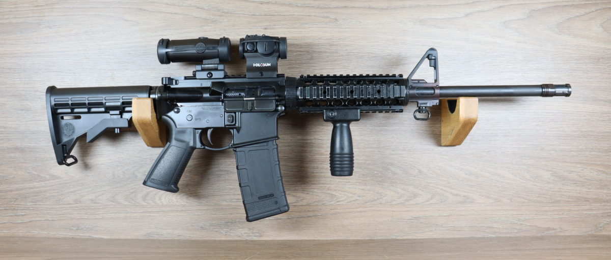 AR 15 + Set optique/Magnifier