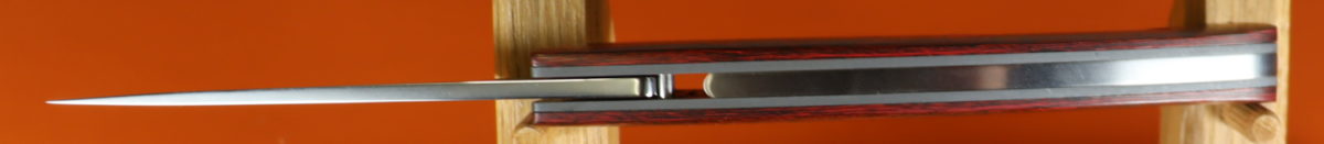 Couteau fat carbone rouge / lame Ice Blade