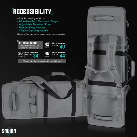 Specialist Double Rifle Case 36 Inch - Grey