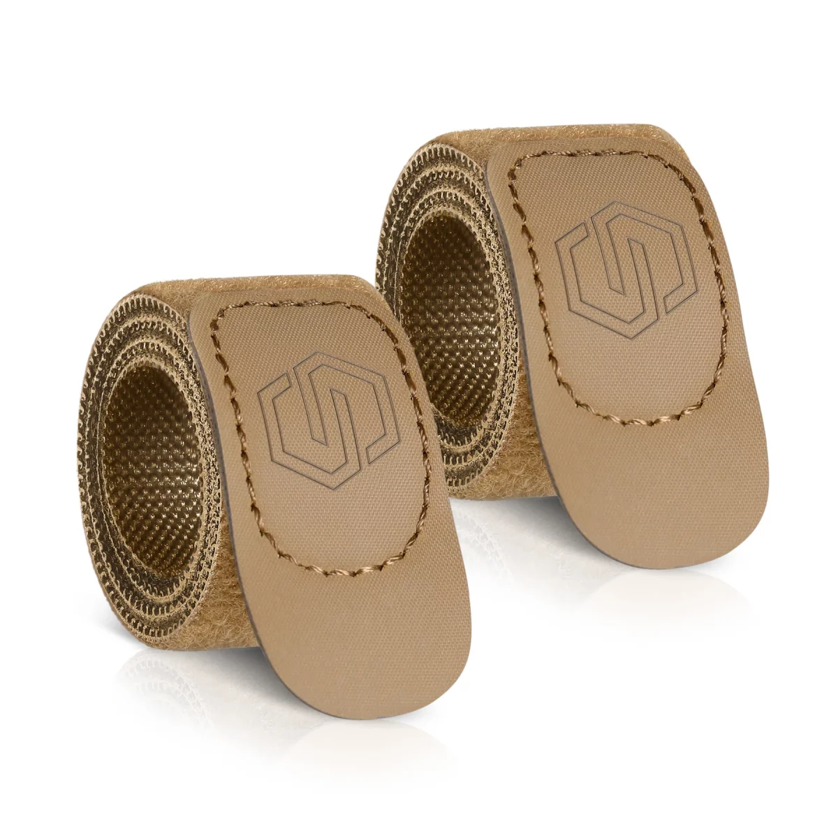 1 And 1.5 Inch Hook & Loop Strap 2 Pack - FDE - BLACK - OD GREEN
