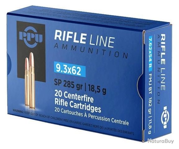 9.3x62 SP 18.5 g / 285 gr